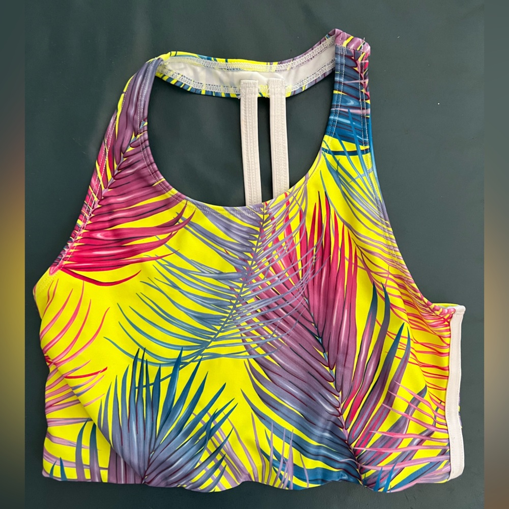 Palm trees sports tank girls